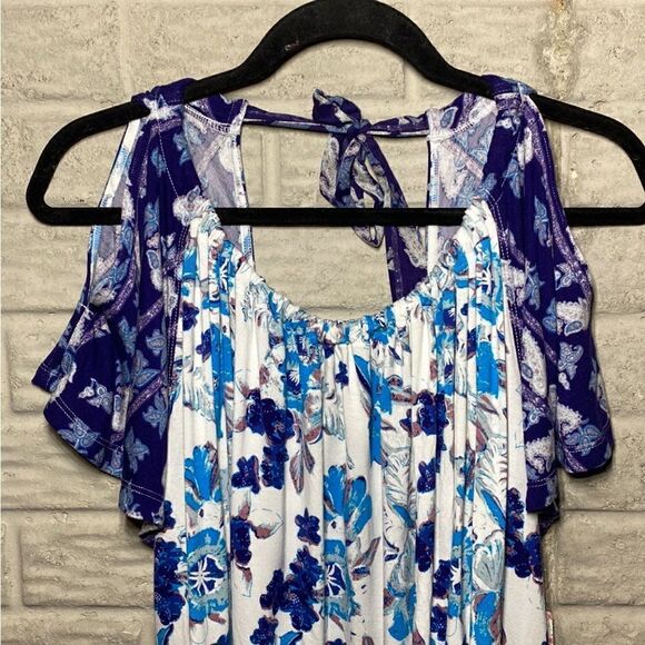 ⭐️NWT MSRP $78 Free People Baja Short Sleeve Print T-Shirt Women's Size Small - Picture 6 of 8